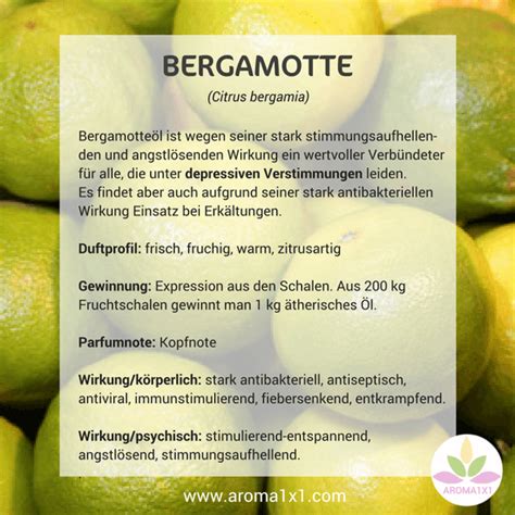 bergamotte wirkung